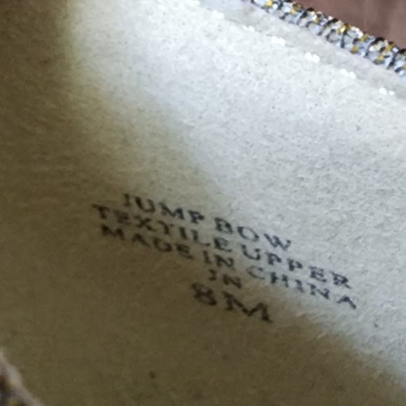 Women's Holiday Ballet Flats Bow Sparkle Flats Size Eight - Picture 7 of 7